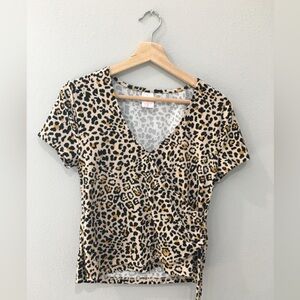 No boundaries leopard print top